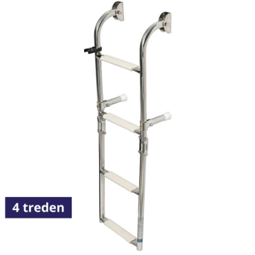 Zwemtrap Opvouwbaar 4 treden - 260mm breed - open lengte 900mm