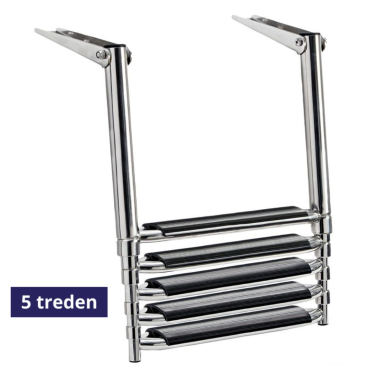 Zwemtrap telescopisch uittrekbaar - Rvs316 - 5 treden