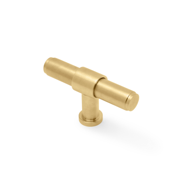 Meubelknop Plain 'Kingston' - PVD Mat messing - 80mm - AW838P-80-SBPVD