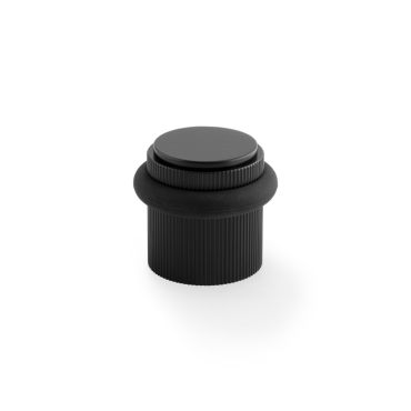 Deurstopper Reeded 'Brunel' - Zwart - Vloermontage - AW639RBL