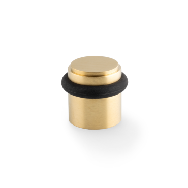 Deurstopper Plain 'Brunel' - PVD Mat messing - Vloermontage - AW639PSBPVD