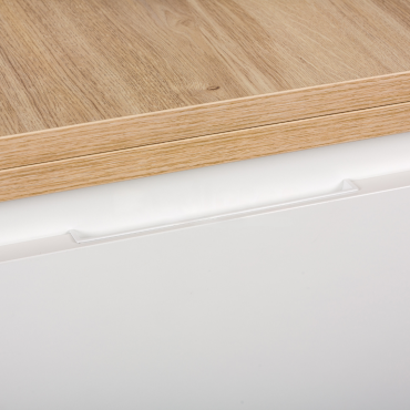 Infreeskomgreep voor achterkant front - 180x17,4x128mm - Mat wit