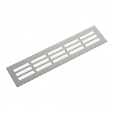 Aluminium ventilatierooster - 500x80mm - Geanodiseerd aluminium