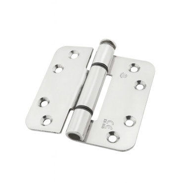 Kogellagerscharnier 100x75x2,0mm D Ø 11mm rechte hoek RVS 304 (Inox A2)