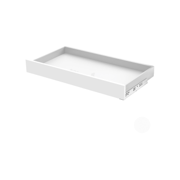 Lade op maat - Push to open - Hoogte: 80mm - Diepte: 400mm - Wit