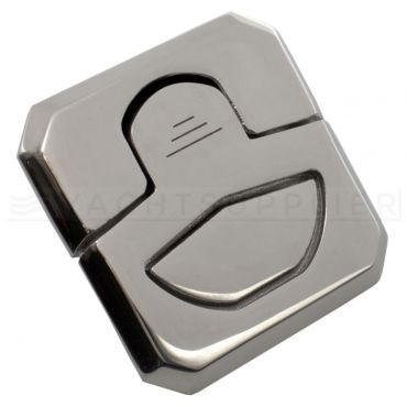 Luikgreep met veer vierkant Rvs 316 