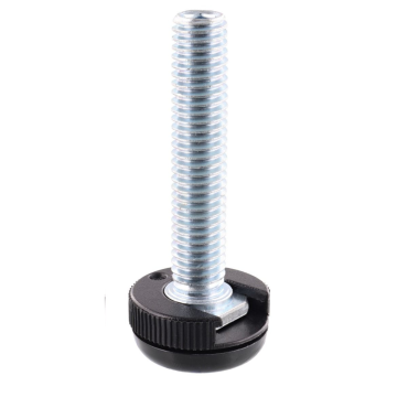 Basis voor meubelglijder JUSTUS QuickClick - Ø20mm - M8x40 - Zwart - In hoogte verstelbaar