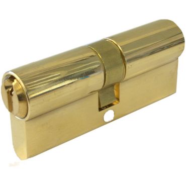Profielcilinder 30/60mm Messing gepolijst Zeewaterbestendig met nieuw zilveren sleutels