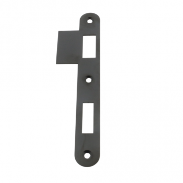 Sluitplaat 180x25x1,5mm - Rechts - Loop - Messing gepolijst chroom - S&B 220031F.6
