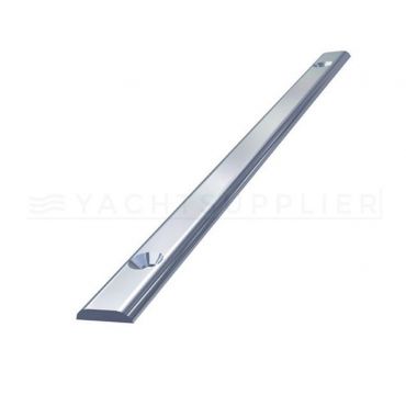 RVS Schuurlijst vlak massief, geboord Breed: 20mm Lengte: 3 meter