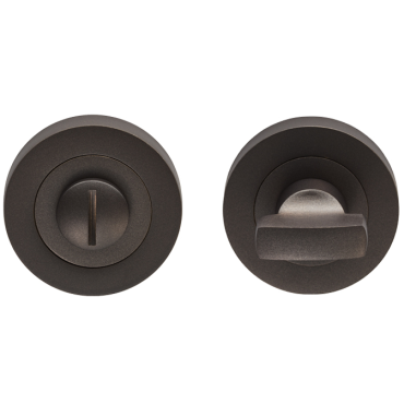 Wc garnituur op rond rozet Mat brons Ø50x10mm - EUL004MBRZ