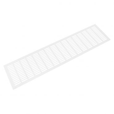 Aluminium ventilatierooster - 600x150mm - Wit