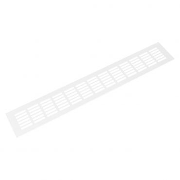 Aluminium ventilatierooster - 500x80mm - Wit