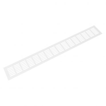 Aluminium ventilatierooster - 600x80mm - Wit