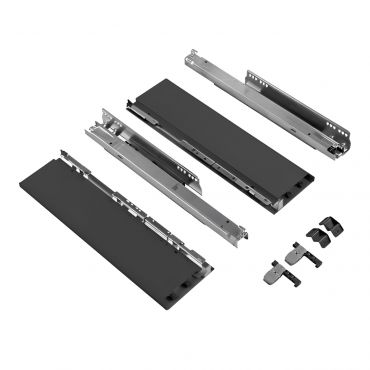 Hettich AvanTech You zelfbouwlade - Hoogte 187mm - Lengte 350mm - Draagvermogen 10kg - Antraciet
