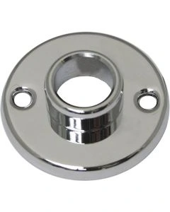 Kruk rozet tbv patentbouten 51mm rond per paar  Messing gepolijst