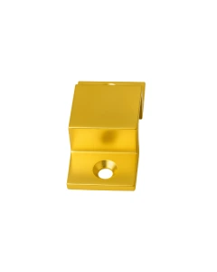 Sluitbeugel tbv profielschuif hoog model Messing gepolijst