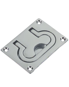Luikring Messing gepolijst Chroom 63x50mm 