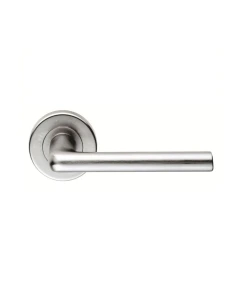Deurkruk Mezzano - Mat Chroom- Lengte: 109,5mm - Rozet: Ø51,5mm - Sprong: 67,5mm - SZC010SC