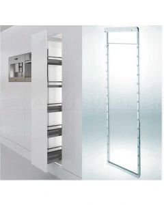 Middenkader  Apothekerskast Dispensa Zilver 1900-2300mm