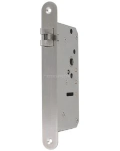 Insteekslot Loop, Din Rechts, 55/9mm, driedelige anti-rammel dagschoot RVS (Inox) Gepolijst