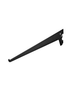 Plankdrager Zwart voor enkele wandrail 150mm.