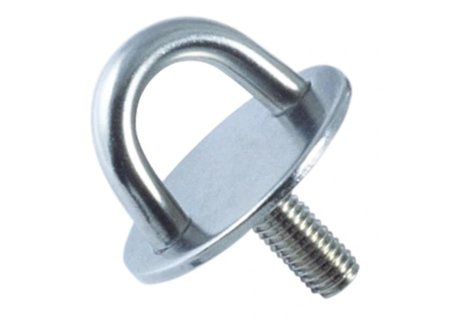 Oogplaat rond met schroefdraad RVS 304