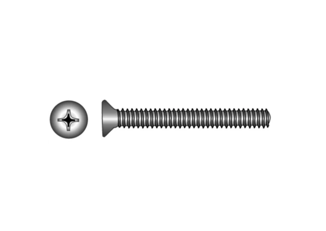 Metaalschroef M8x40 Din 965 RVS A4 + moer verpakt per 4 stuks