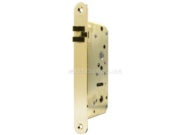 Insteekslot Loop, Din Rs, 55/8mm driedelige anti-rammel dagschoot  Messing gepolijst