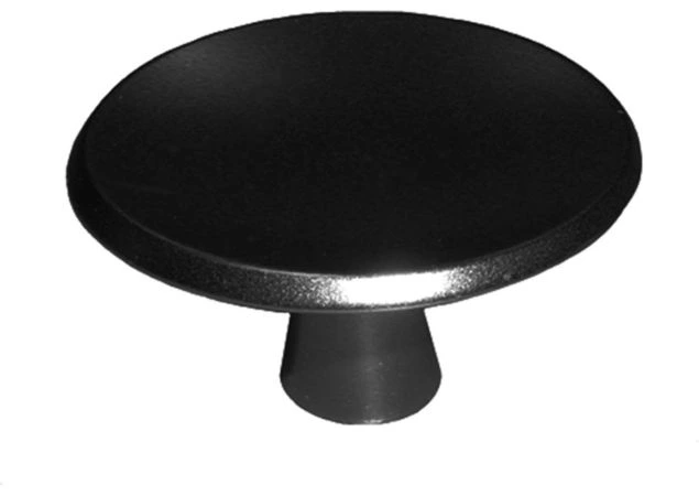 Knop rond zwart - 40mm - M4