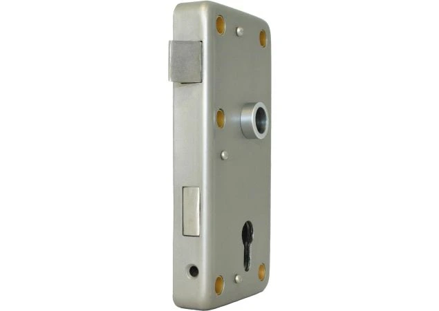 Oplegslot cilinder - Rechts naar binnen draaiend - Mat Rvs 304  - N-110203