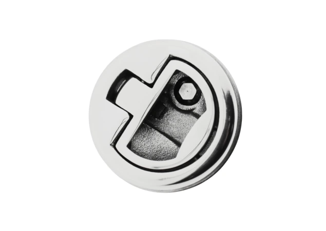 Luiksluiting met slot- Rvs 316 - Ø44mm - Luikdikte 7-10mm - Geveerde hendel