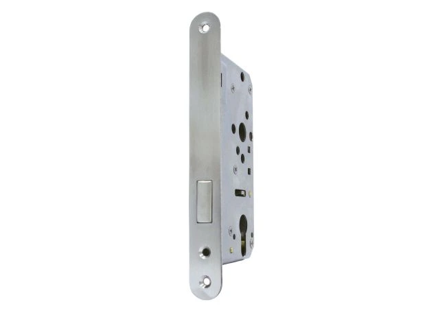 Insteekkastslot Pc. 55mm. Ls/Rs toepasbaar Rvs geborsteld