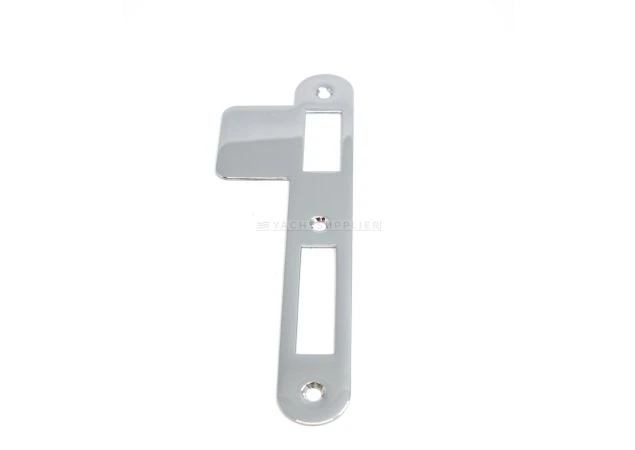 Sluitplaat 180x25x1,5mm - Rechts - PC/Klavier/WC - Messing gepolijst chroom - S&B 220031.6