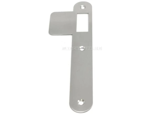 Sluitplaat 180x25x1,5mm - Rechts - Loop - Messing mat chroom - S&B 220031F.9