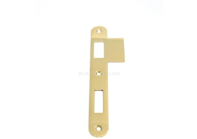 Sluitplaat 104K 150mm rond - Links - WC/PC - Messing gepolijst - S&B 224032.4