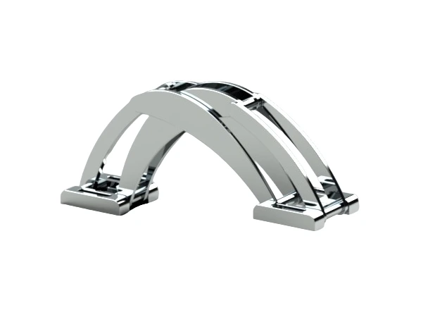 Luikscharnier Spider hinge Big Slim Rvs 316 gepolijst - 0 tot 115° - Type YLSCRBS