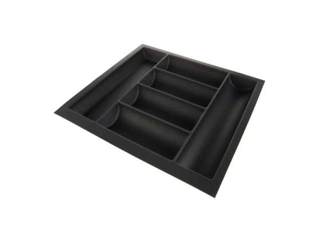 Bestekbak Zwart – Soft Touch – Breedte: 800-822mm – Diepte: 450-474mm