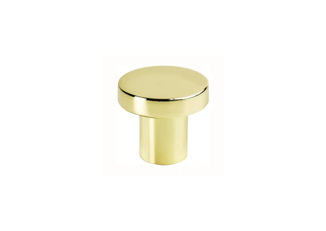 Meubelknop rond Dial - Ø28mm - Hoogte: 25mm - Glans messing