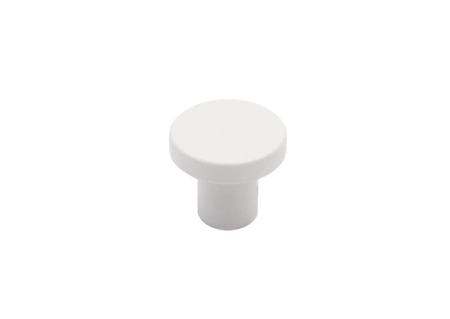 Meubelknop rond Dial - Ø28mm - Hoogte: 25mm - Mat wit
