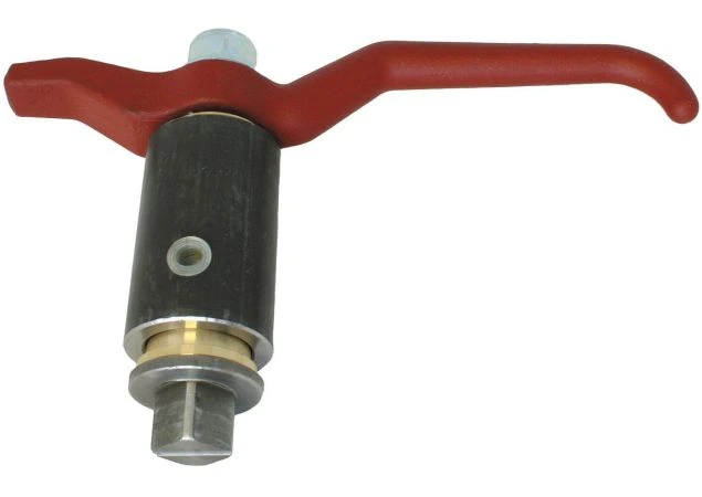 Deurknevel enkel RVS, incl. 73mm bus aluminium model B RVS
