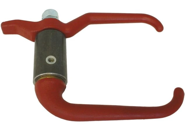 Deurknevel gemenied  staal, incl. 80mm stalen bus met een smeernippel gat DIN 83104 