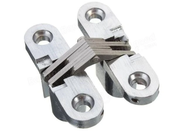 Onzichtbaar meubelscharnier Nikkel geborsteld 24,7x115,8mm