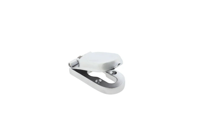 Profiel cilinder afdekkap 58x29x17mm per stuk per stuk Messing gepolijst chroom