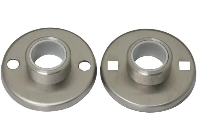 Rozet Deurkruk 51mm rond tbv patentbouten, per stuk Rvs gepolijst