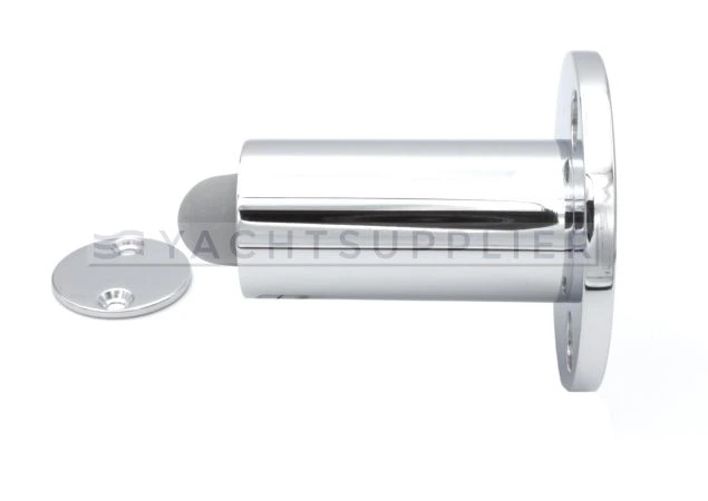 Deurstopper 72mm voor wand montage Messing gepolijst chroom