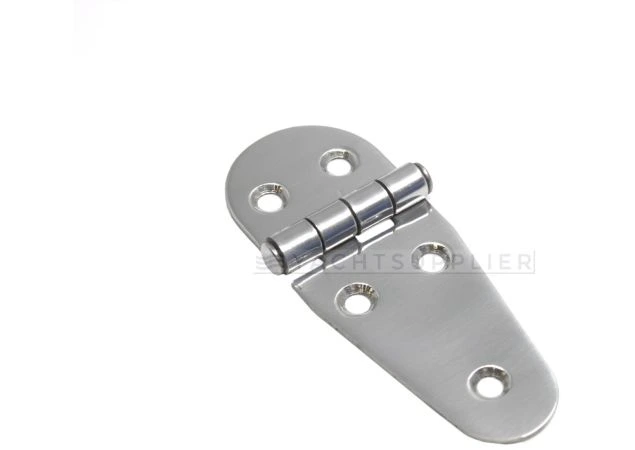 Luikscharnier knoop boven Rvs 316 gepolijst 100x39x2,0mm