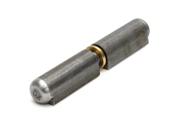 Stalen laspaumelle - 140x13mm - Met vaste messing pen en messing ring