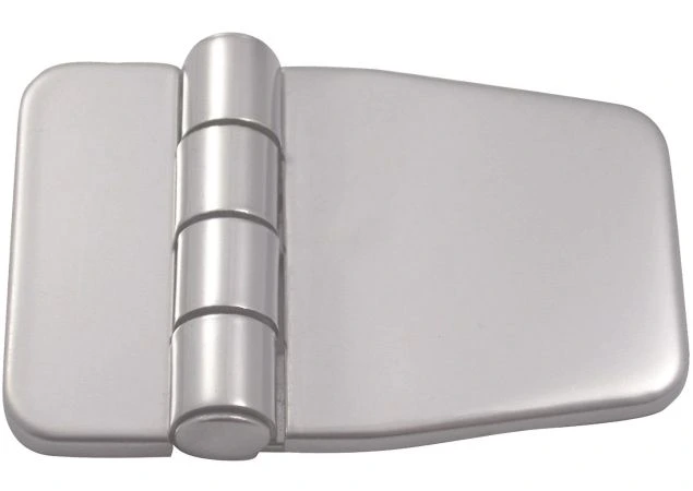 Luikscharnier knoop boven 57x37x2,0mm L1 18mm, Met afdekkappen Rvs 316