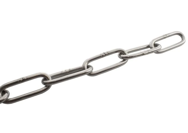 Ankerketting Rvs 316 Ø3,0mm BL/Kg 350kg DIN 5685-1 Prijs per meter